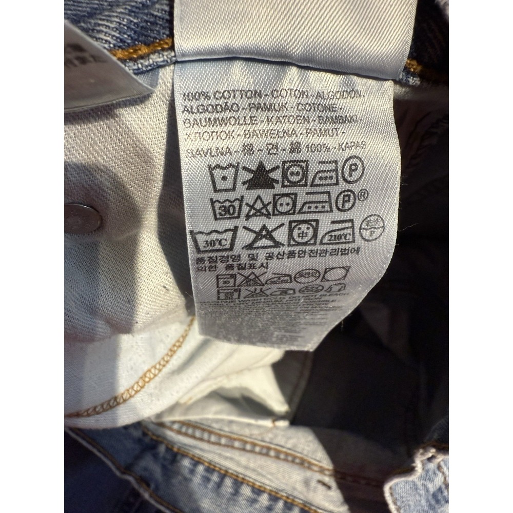Levi's 505 Jeans Mens 40x29 Blue Denim Straight Regular‎ Grunge Retro American - Picture 7 of 12